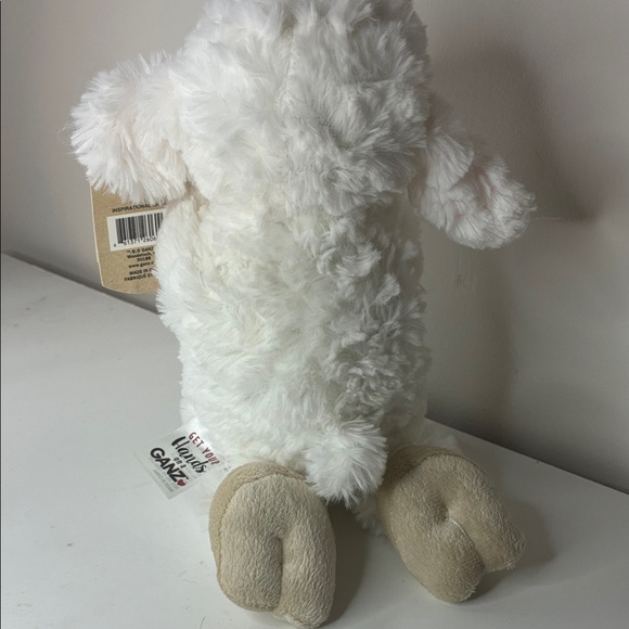 GANZ White and Pink Praying Plush Lamb - Picture 7 of 10
